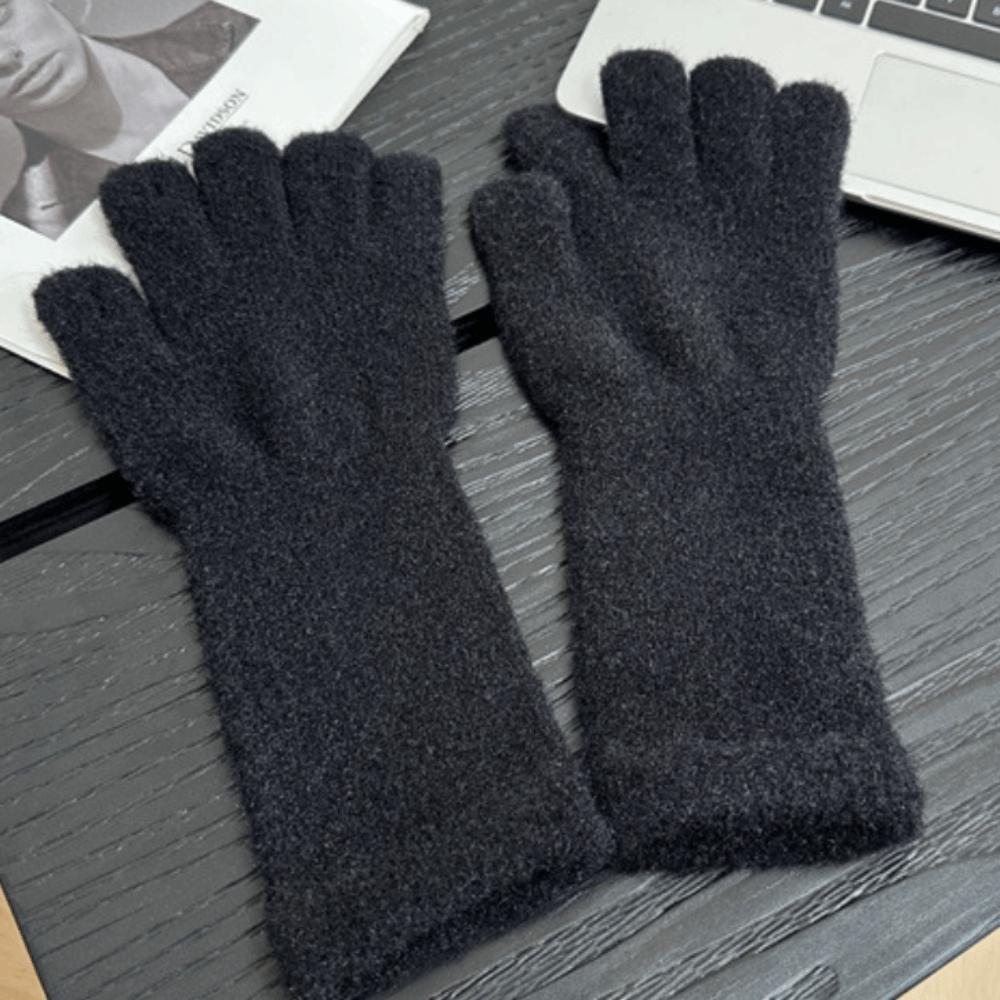 1 Pair Warm Insulation Knitted Glove Touchscreen Winter Glove Durable Warm Handwear Outdoor
