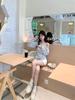 Pure Desire Off-the-Shoulder Striped Lace Patchwork Slimming Top - 2026 Summer Women's Chic Style