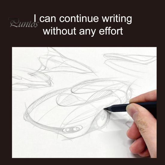 Smooth Writing Pencil Metal with Reusable Tip No Ink or Sharpening Aluminum Alloy Needed Friction Pen for Architects Artists Comfortable Grip Erasable