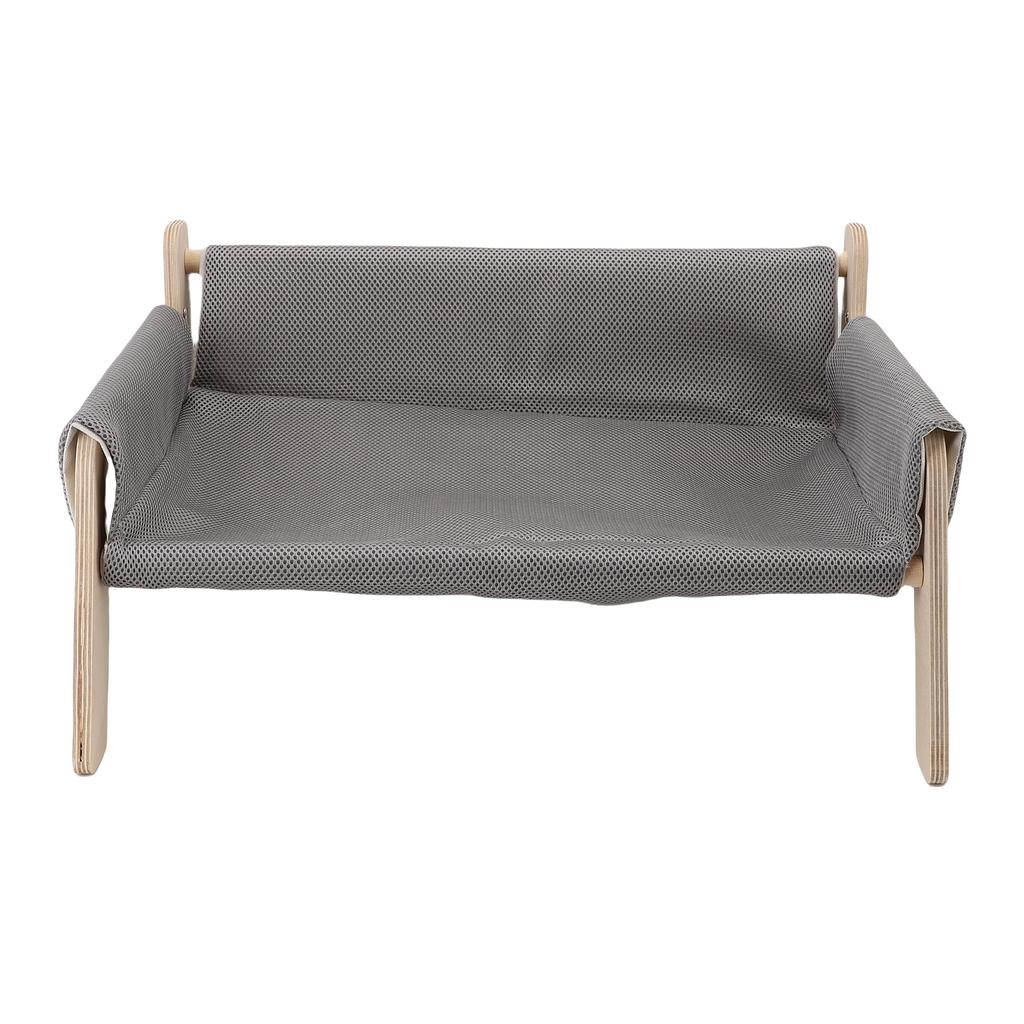 Elevated Cat Couch Wood Structure Stable Support Relaxing Strong Load Capacity Cat Sofa Bed for Home