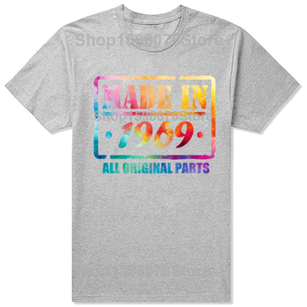 VINTAGE 1969 Birth Year Funny Quotes Retro Tshirts Men Womens Fashion Casual Tshirt 100 Cotton Loose Oversized T Shirt