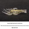 Luminous Soft Shrimp Bait with Hook - 5pcs, Simulated Small Grass Shrimp