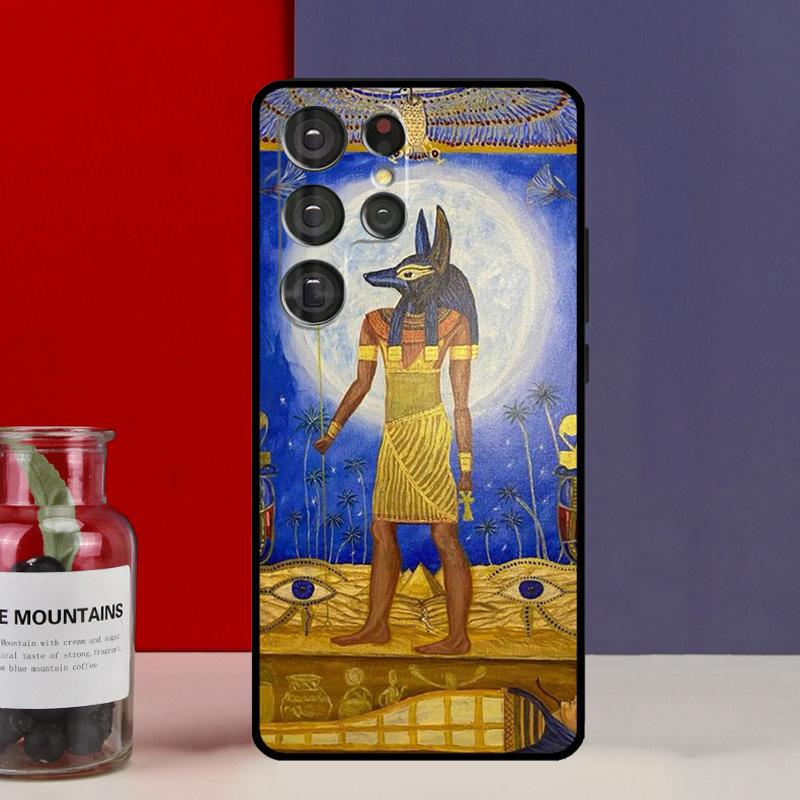 Egypt Pharaoh Mural Funda Case For Samsung Galaxy S25 Ultra S9 S10 S20 S21 FE S22 S23 Plus S24 Ultra Phone Cover