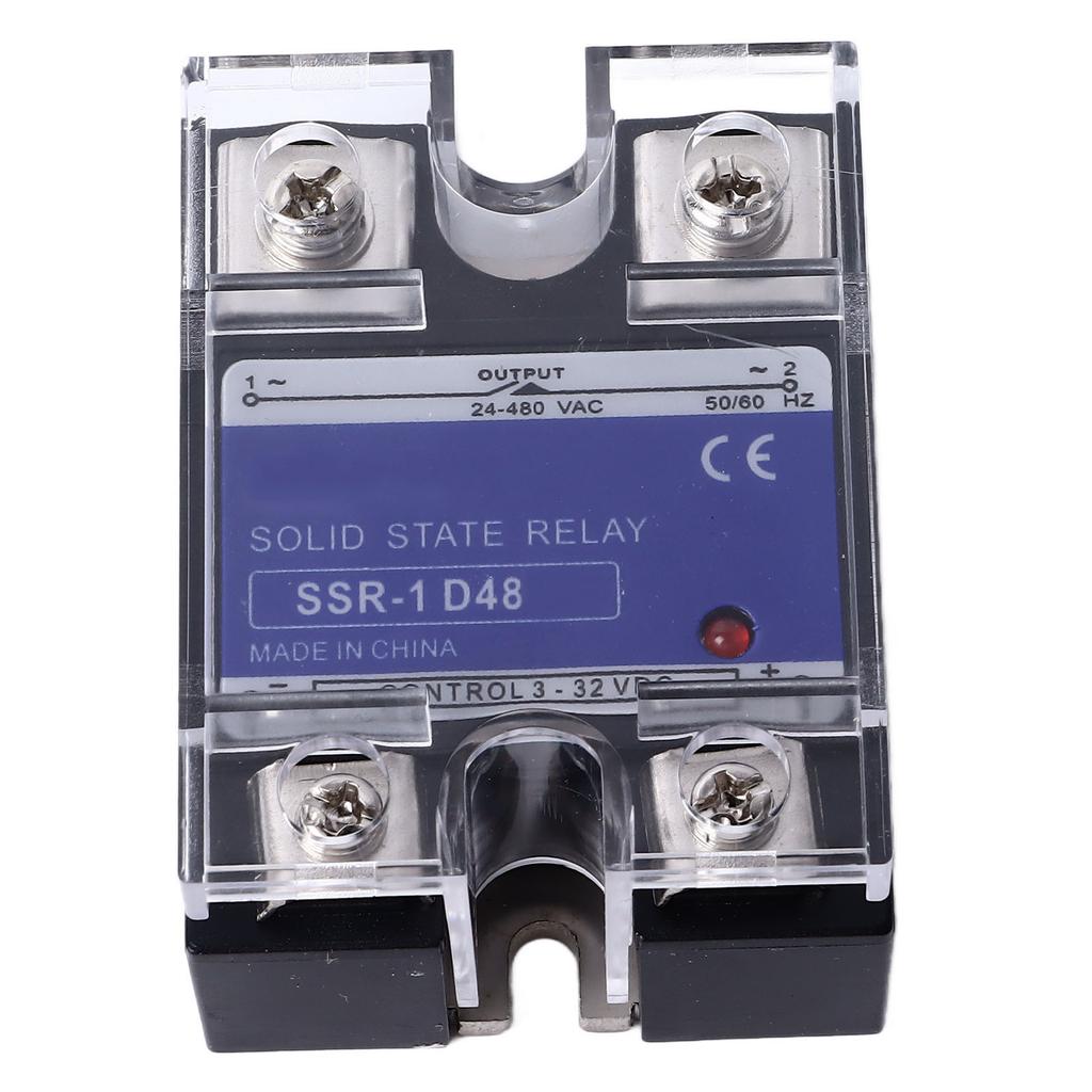 Single Phase Solid State Relay DC To AC SSR Solid State Voltage Regulator Input 3‑32VDC Load 24‑480VAC 80A