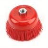 1 PC Nylon Brush 125mm Nylon Abrasive Cup Brush Wheel for Metal Woodworking Glass Polishing Deburring Cleaning Abrasive Tool
