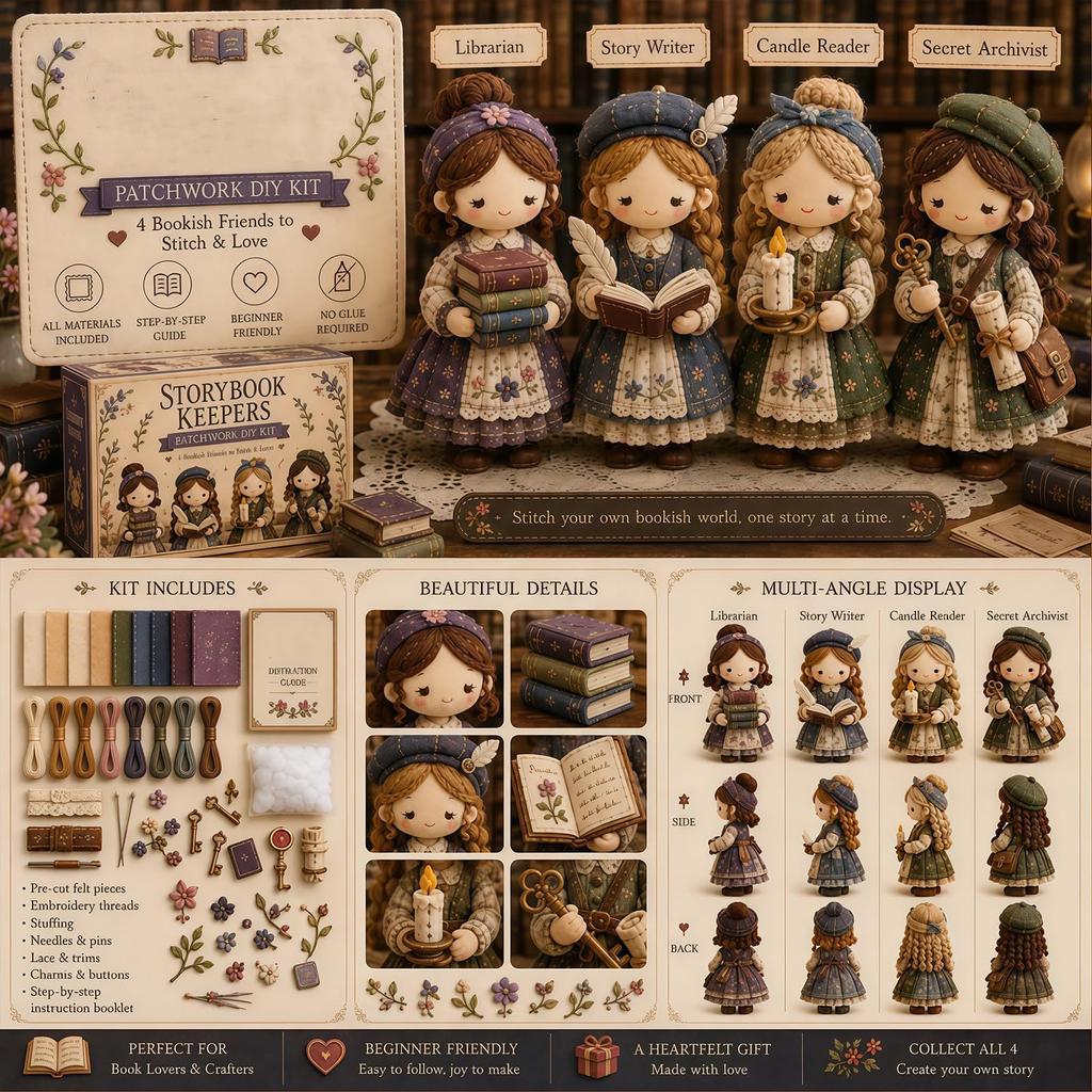 DIY Patchwork Puppen-Set für Mädchen Kreatives Nähset