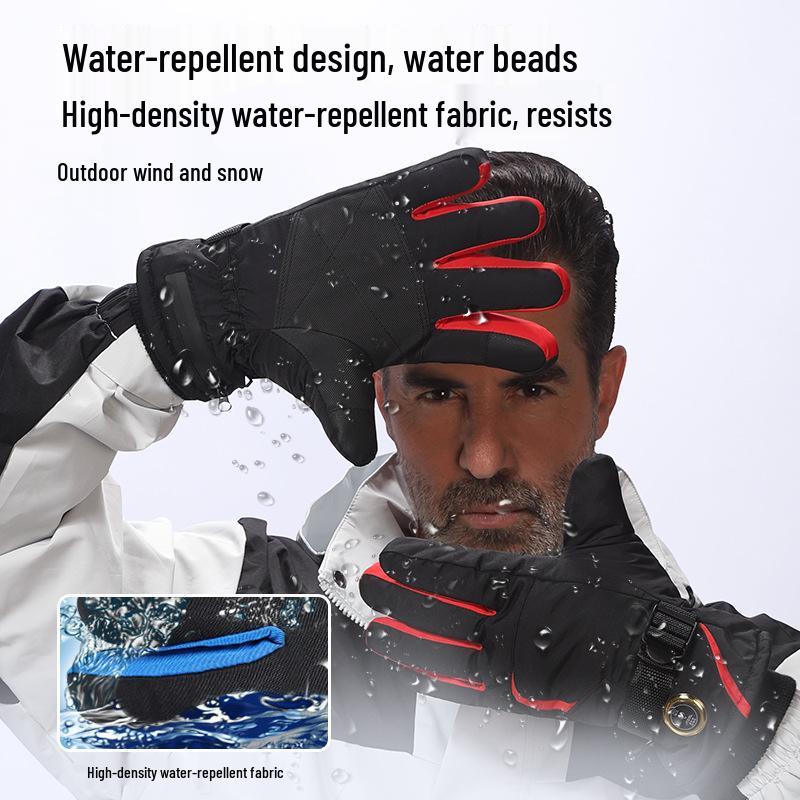 Rechargeable Heated Gloves for Men & Women - Ideal for Winter Cycling, Motorcycle Riding & Food Delivery