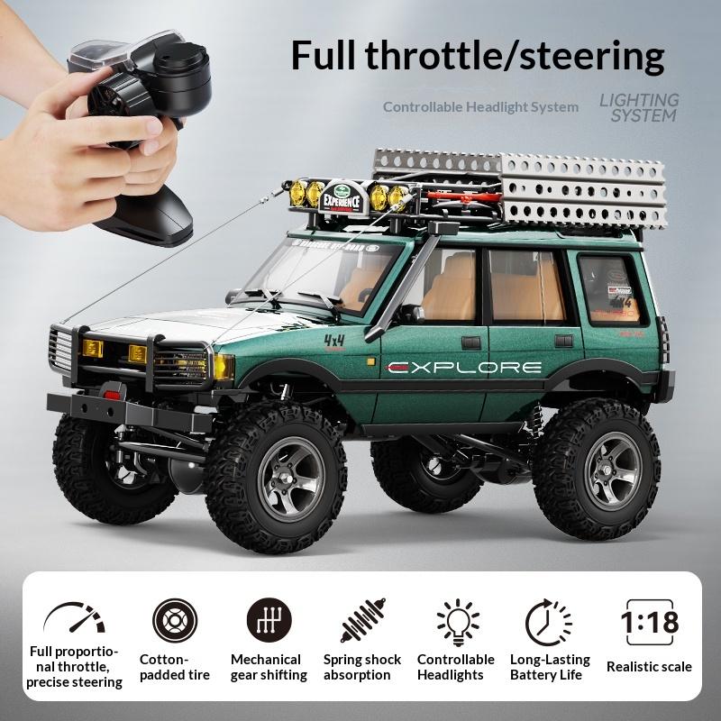 Nuevo 1:18 Lr1801 Coche de Control Remoto Rc Profesional, Coche de Escalada Todoterreno Tracción a las Cuatro Ruedas Doble Velocidad Modelo de Coche de Juguete Regalo para Niño