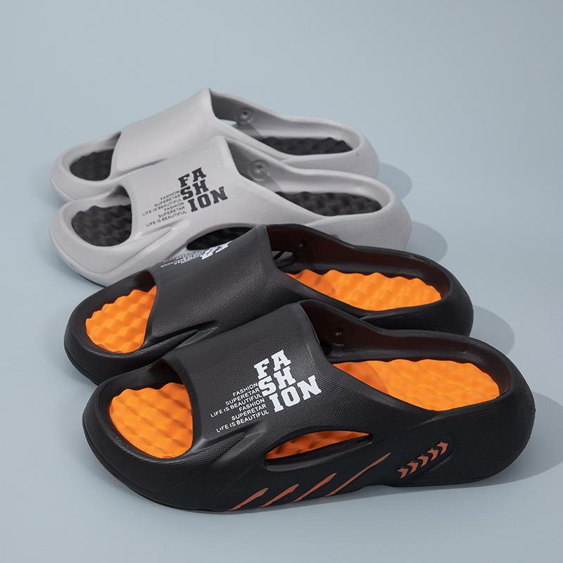 Summer Fashion Men Slippers Comfortable Anti-slip Beach Shoes Casual Plus Size Slippers