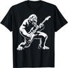 Bigfoot Playing Guitar Rock and Roll Music Band Sasquatch T-Shirt