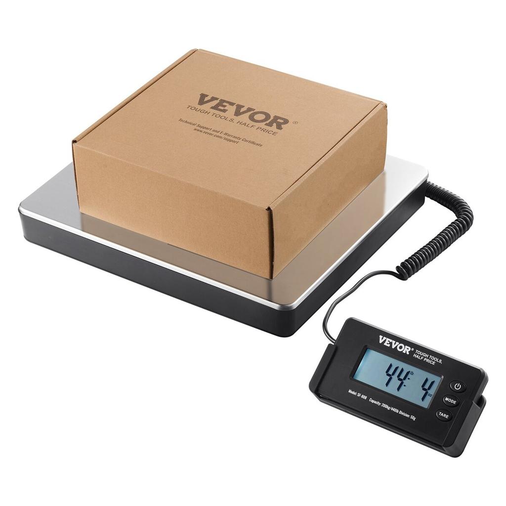 Versandwaage Digitale Postwaage 200 kg x 50 g. AC/DC Paket LCD