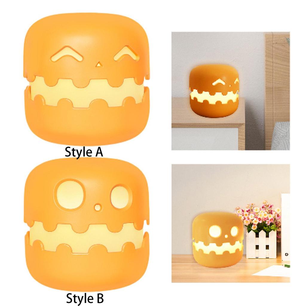 Pumpkin Night Light Mini Pumpkin LED Lantern Cute Rechargeable Halloween Lights