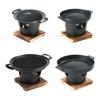 Mini BBQ Alcohol Stove Barbecue Grill Japanese One Person Cooking Oven Detachable Outdoor BBQ Plate Roasting Meat Tools