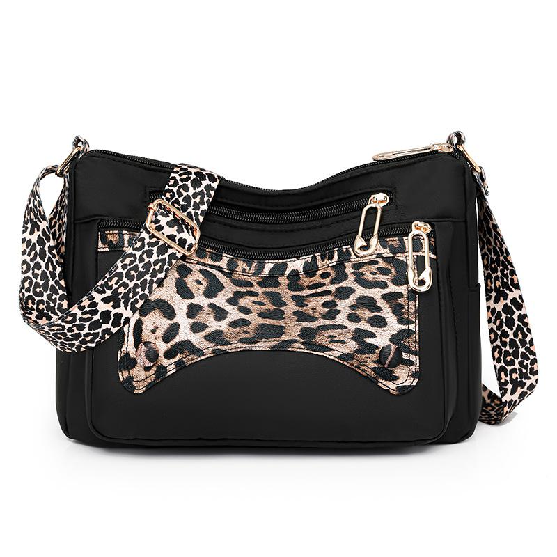 VIA ROMA Damesschoudertas met grote capaciteit Casual crossbodytas Kleine tas zwart