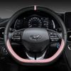 For Hyundai Ioniq 2016 2017 2018    2022 Car Steering Wheel Cover D Shape PU Leather Auto Accessories