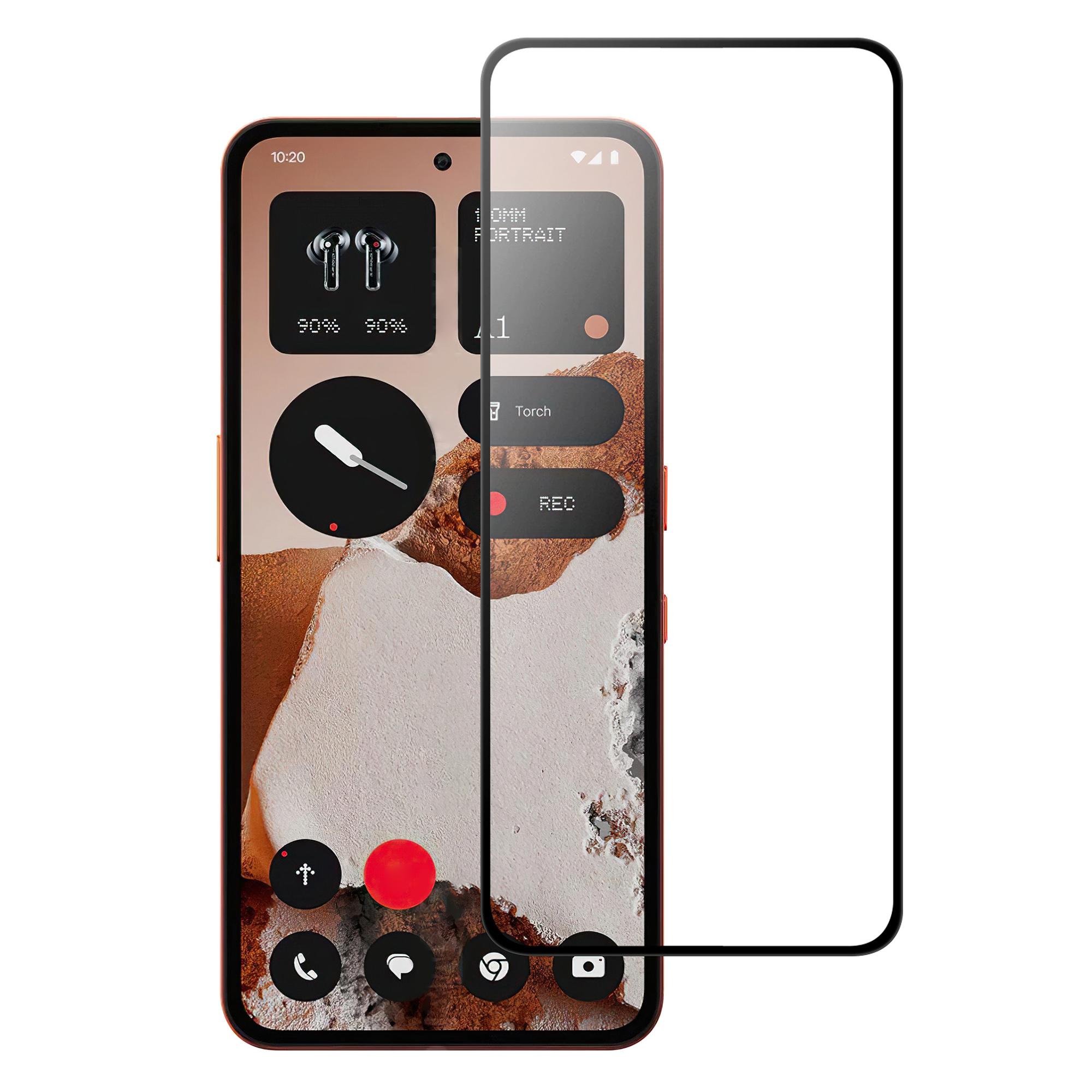 

Для Nothing CMF Phone 2 Pro Захисне скло AGC Повний клей Чорна рамка Загартоване скло As Shown A