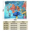Coperte Calde e Morbide di Finding Nemo Biancheria da Letto Peluche per Bambini Coperte Morbide Copriletto in Flanella per Camera da Letto Copriletto per Divano Letto