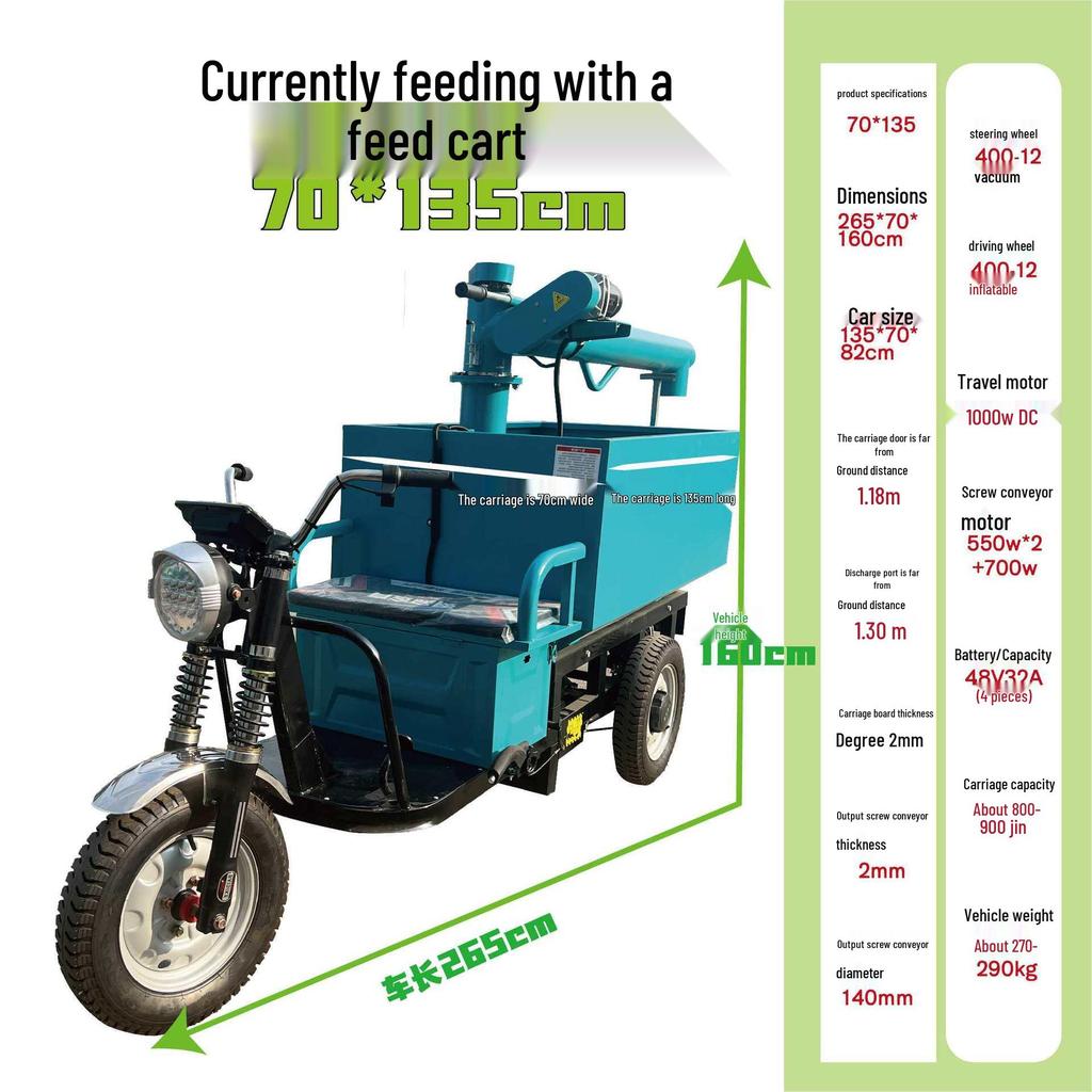 Automated Feeder Vehicle for Pig, Duck, and Goose Farms