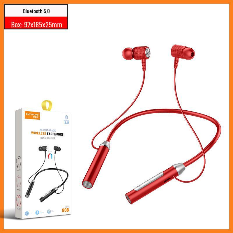 Bluetooth In-Ear Neckband Stereo: True Wireless, Long-Lasting Battery for Sports and Running.