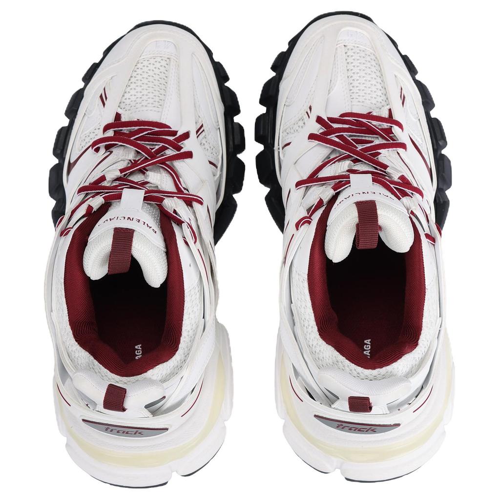 Balenciaga Track Low Top Chunky Sneakers Men's White Red 542023W3AD19066