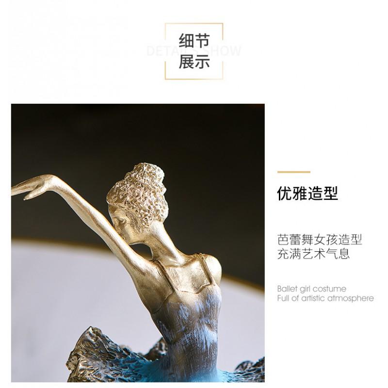 Ballet Dancer Figurine Decorative Resin Ornament Modern Minimalist Home Office Desk Decoration Gift Women
