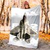 Flaneldecke mit Flugzeugmotiv, Weich, Warm, Ganzjahres-Überwurf, Design für Camping, Autoreisen, Wandern, Sofa, Bett, Büro, Perfektes Geschenk für Partys