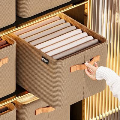 Household Foldable Underwear Pants Socks T-shirts Storage Drawer Box Cabinet Divider Format Drawer Organizer