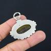 Daughters Day Deal Oval Multi Fluorite Stone 925 Sterling Silver Pendant Jewelry