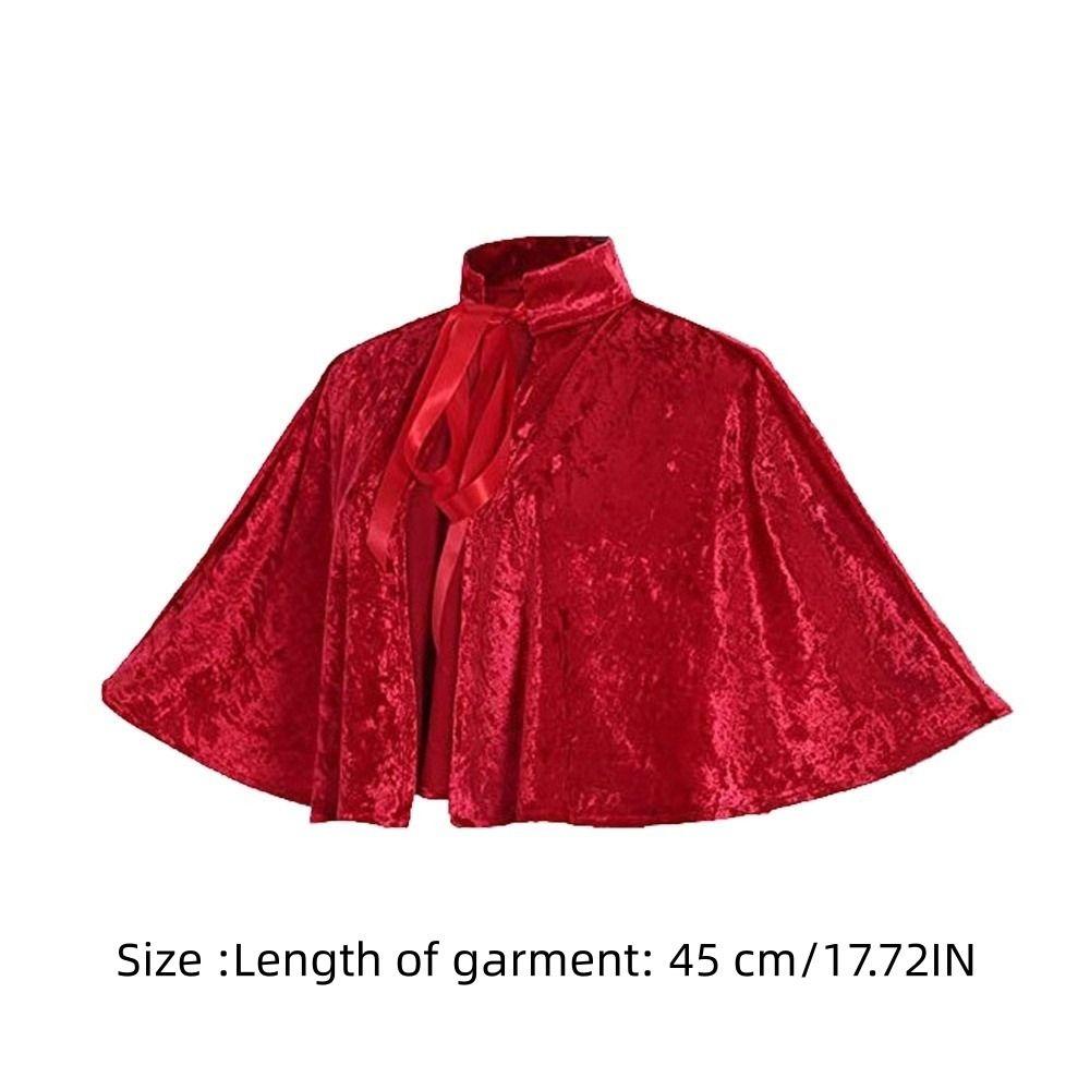 Victorian Cosplay Velvet Cape Vintage Steampunk Shawl New Women's Shawl Coat Halloween Party