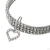 Chain Necklace Dogs Collar Rhinestone S/M/L