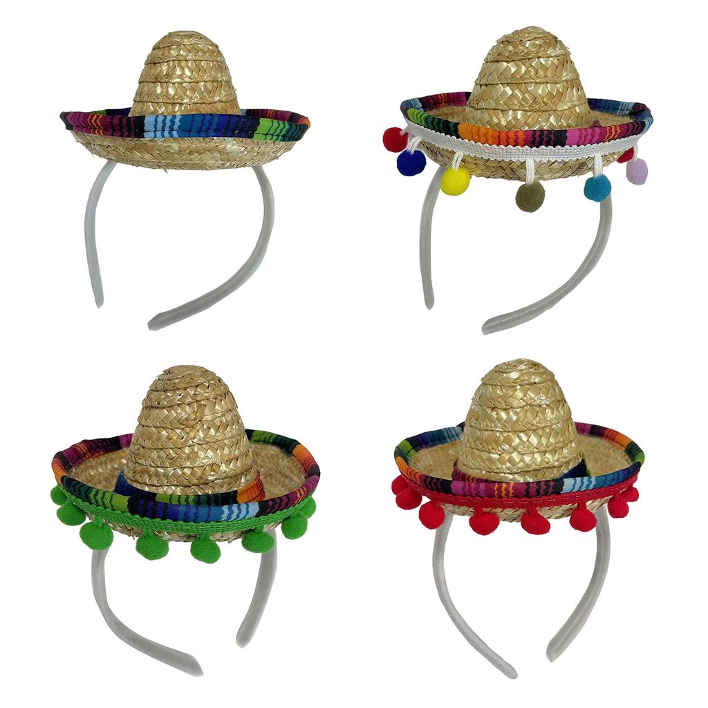 Mexiko Hut Form Haarband Karneval Party Erwachsene Teenager Fotografie Stirnbänder Bequem Make-up Fotos Machen Kopfschmuck