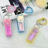 1Pcs Portable Lipstick Bag Pouch Lip Balm Bag Keychain Holder Creative Lipsticks Protective Cover With Mirror