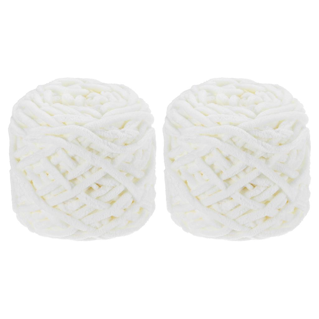2 Gomitoli Filato Chenille Grosso 200g/7oz Peluche Spesso Morbido Soffice per Coperta Vellutata Morbida per Maglione Lavorato a Maglia a Mano all'Uncinetto