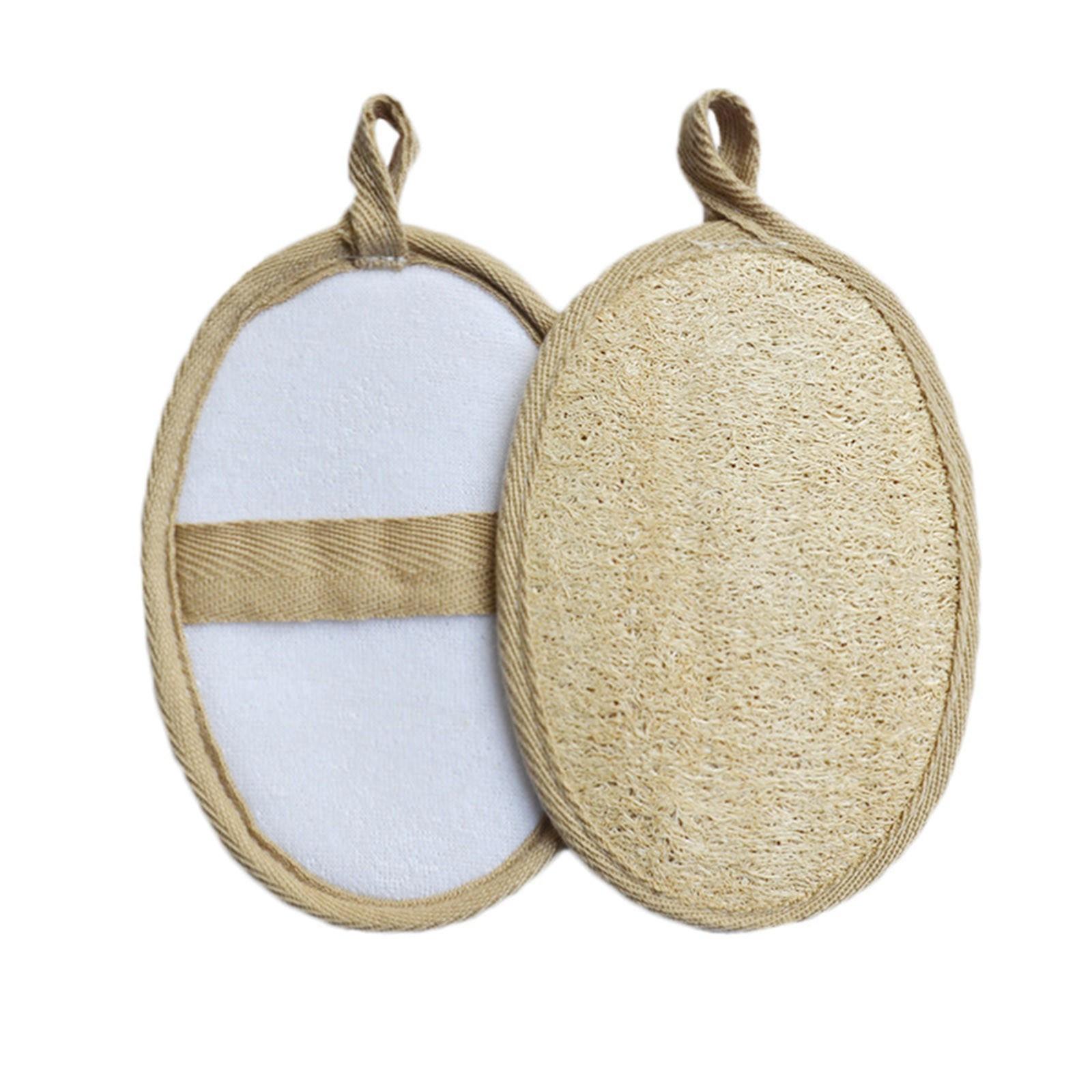 

1PC Natural Loofah Body Shower Scrubber Bath Exfoliating Sponge Soft Shower Brushes With Hook Towel Sponge Merchandises Scrubber