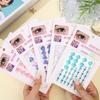 Shell Crystal Tattoo Sticker Glitter Eyeliner Eyebrow Makeup Face Diamond Temporary Tattoo Butterfly Rhinestone Eyeliner Sticker