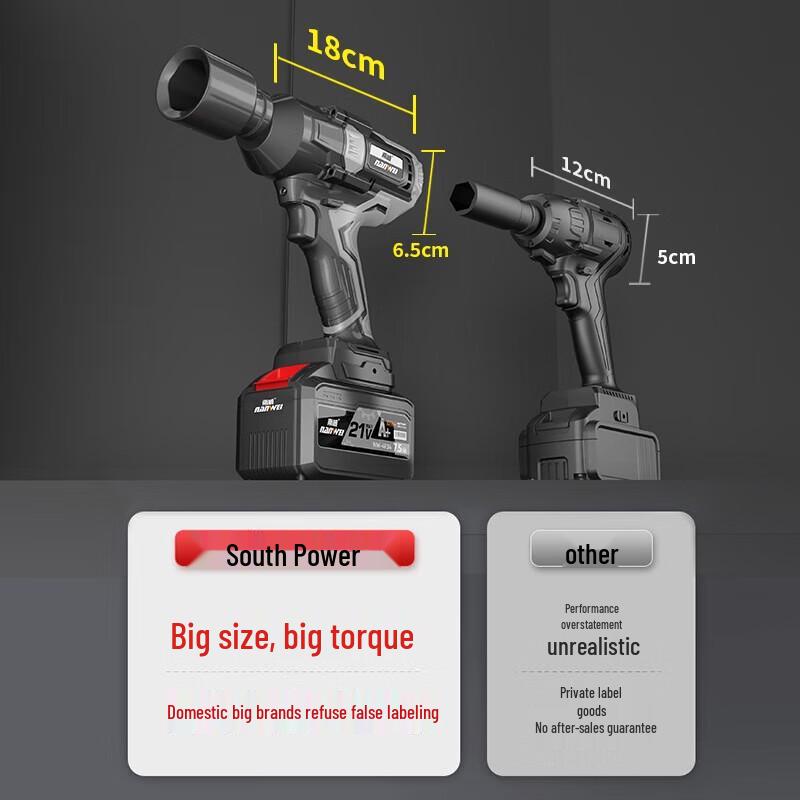 

Nanwei 600N.m Brushless Cordless Impact Wrench CN plug (adapter included)