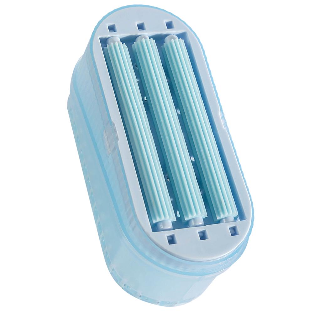 Dual Sided Soap Box Brush Lake Blue for Cleaning Clothes Shoes Dishes Kitchen Bathroom Foam Dispenser Holder Container Scrubbing