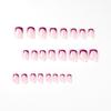 24Pcs/Set Quick Nails Glitter Purple French False Nials Sticker Wearable Waterproof Manicure Finished Nails