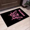 Custom Name Butterfly Printed Carpet,Rug for Office Chair Living Room Bedroom Kitchen Room Decor Gifts.