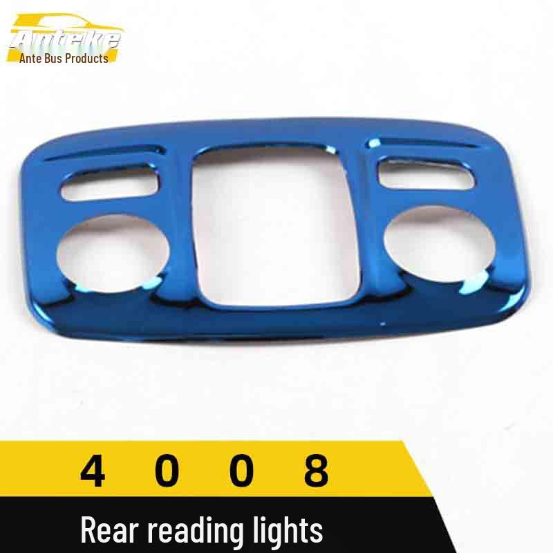 Peugeot 4008 Bakre Läslampa Dekorativ Ram i Rostfritt Stål