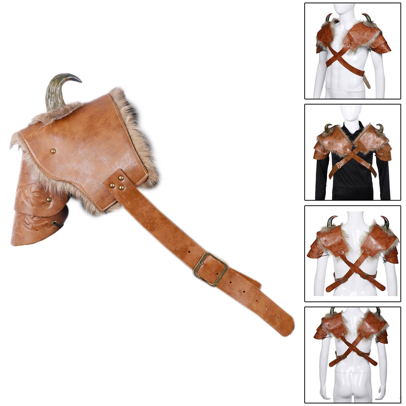 

Классический рыцарский наплечный доспех с регулируемыми ремнями для средневекового костюма Right