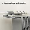 Grip Focused Z Form Trouser Hanger 5 Pack, Metal Closet Rail Holder for Pants Storage and Daily Closet Clothing Order