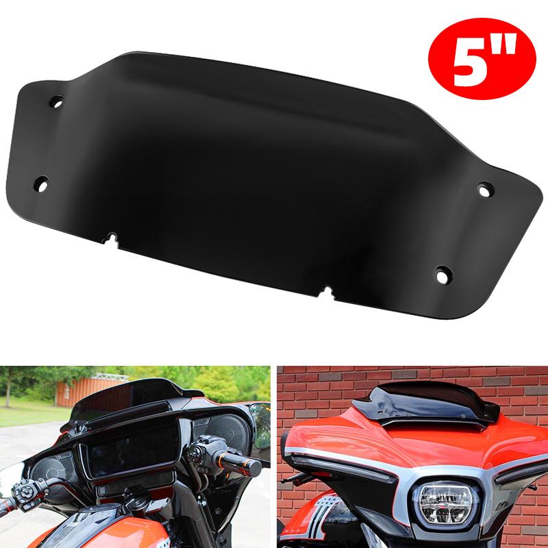 

Motorcycle 5 Windscreen Windshield For CVO Street Glide FLHXSE 2025 2025 FLHXSE FLHX FLHX/I Models Wind Splitter Screen Shield чёрный