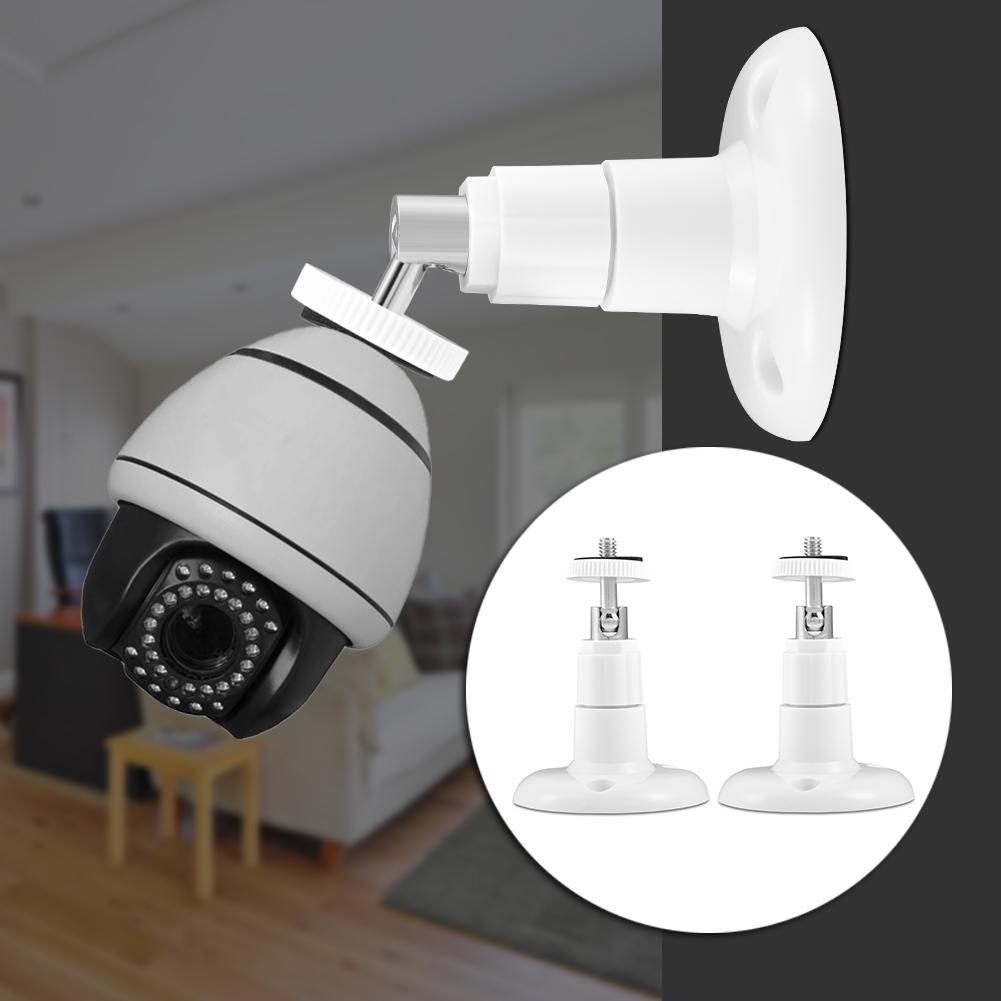 2pcs 360 Degree Rotatable Security Camera Indoor Outdoor Wall Metal Bracket Mount