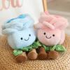 22cm Cartoon With Legs Rose Flower Plush Doll Pink Blue White Rose Plant Potted Plush Toy Home Decoration Gift For Children