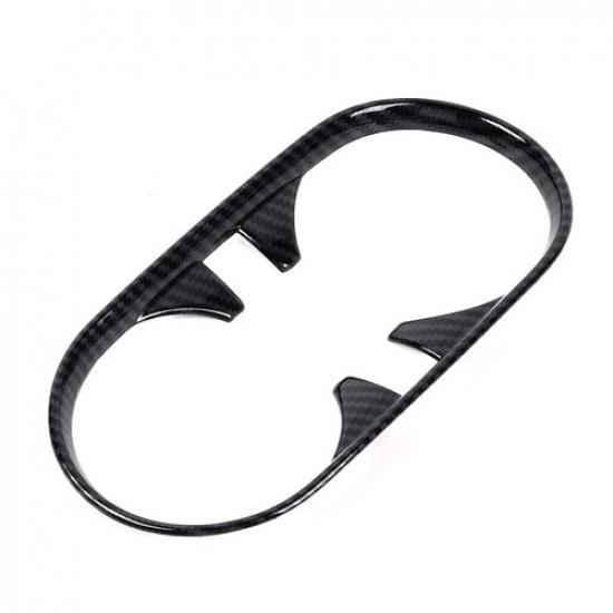 Carbon Fiber Gearbox Front Cup Holder Bezel Trim Cover For Chevy Colorado +