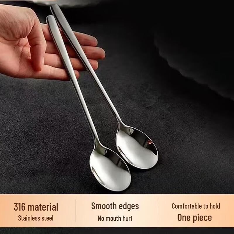 

ZISIZ Premium 316L Stainless Steel Korean Style Dining Spoon