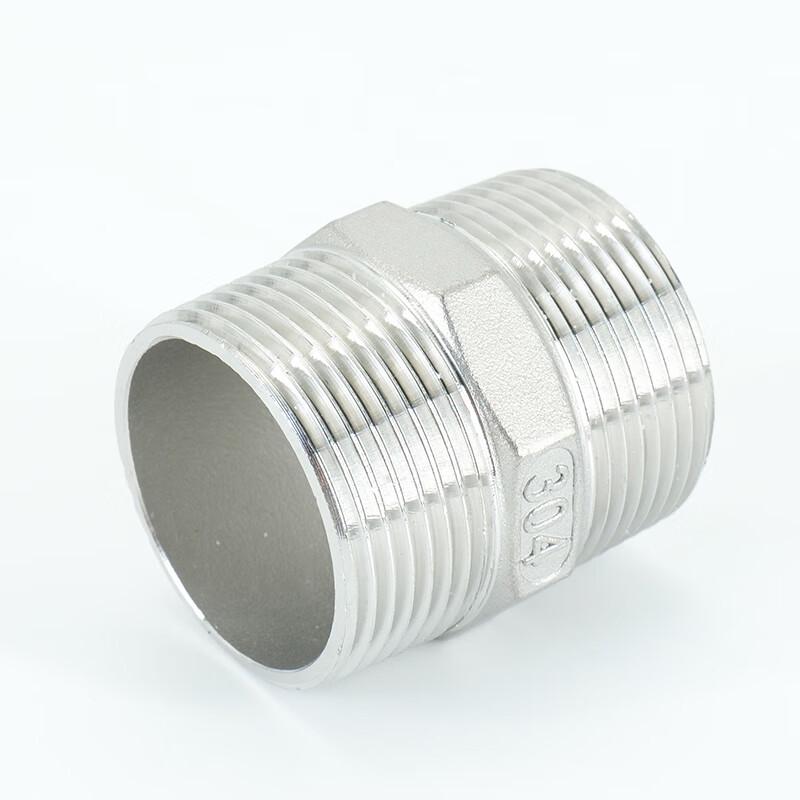 Haishidike 304 Stainless Steel Double Male Thread Nipple