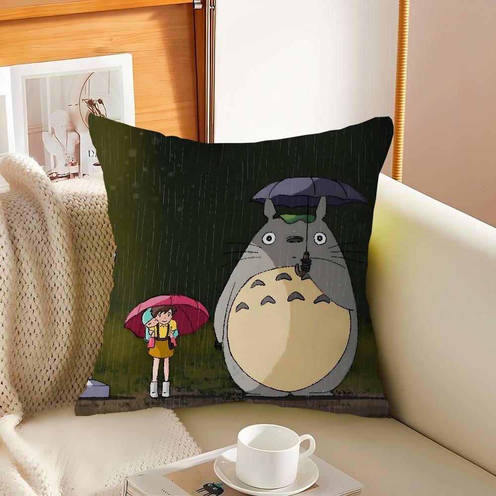 Anime N-Neighbor T-Totoro Pillow Case Throw Pillow Chair Seat Cushion Nap Pillows Cushion Seat Soft Pad Pillow Sofa Cushion