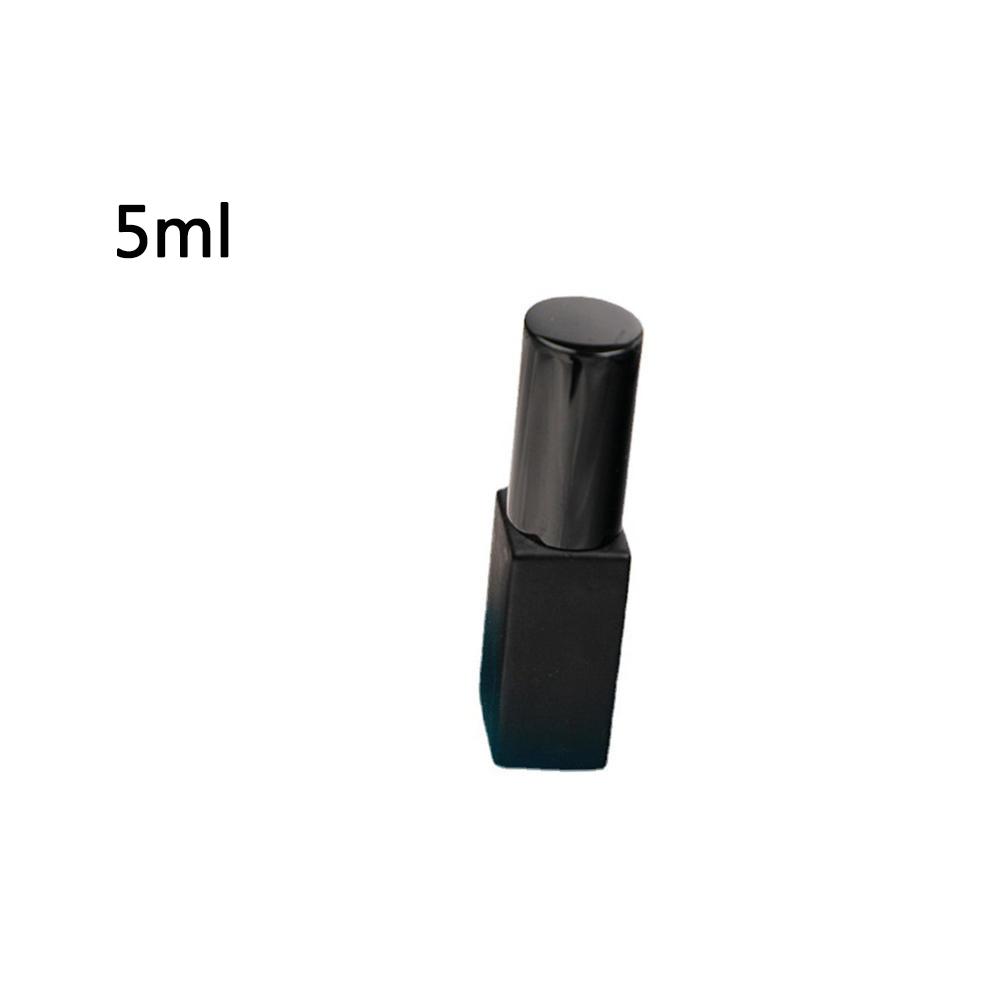 5ml 10ml Portable Perfume Bottle Black Mini Cosmetic Container Sample Atomizer Glass Empty Refillable Bottle For Traveling